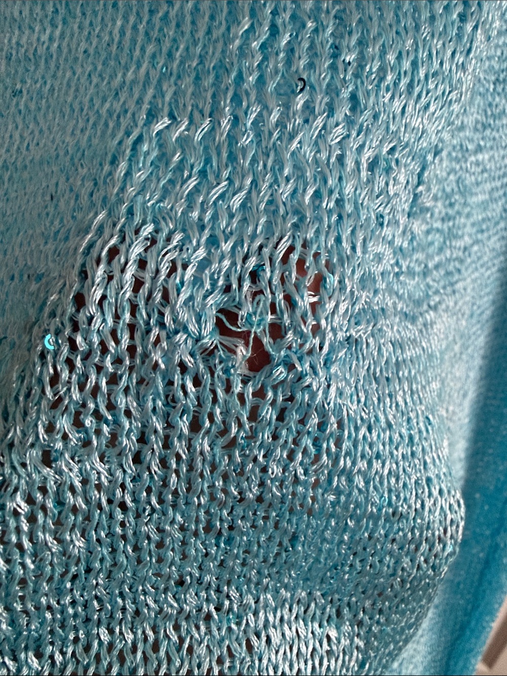 SUPERDOWN Alix Maxi Dress in BLUE S BEACH COVER UP (damage) - Picture 8 of 8